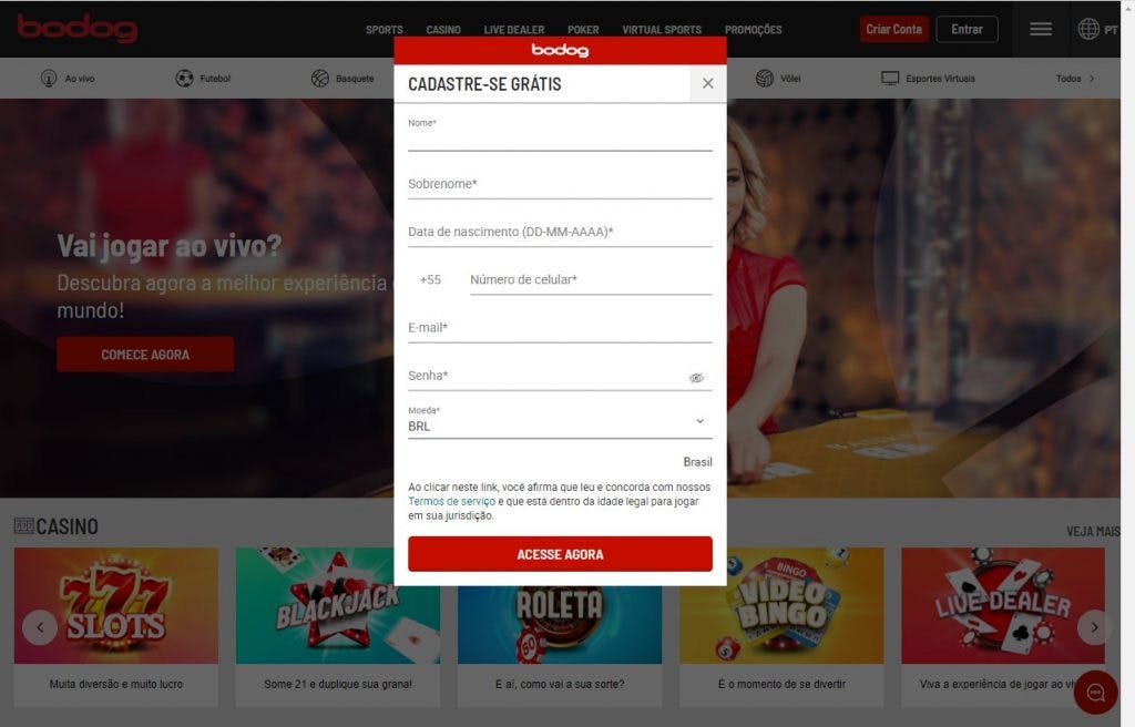 Cada de aposta.com